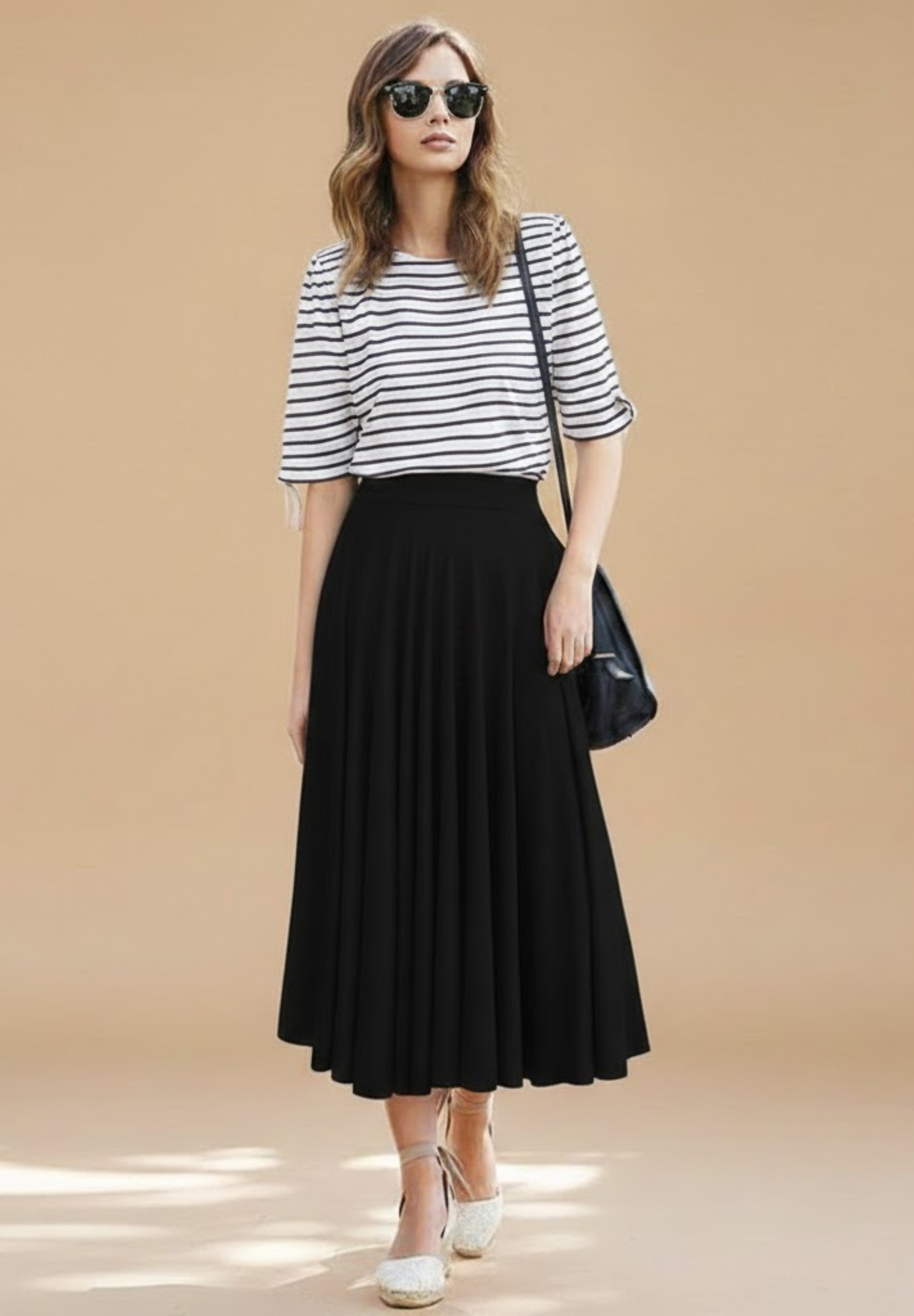 Jupe crayon taille haute