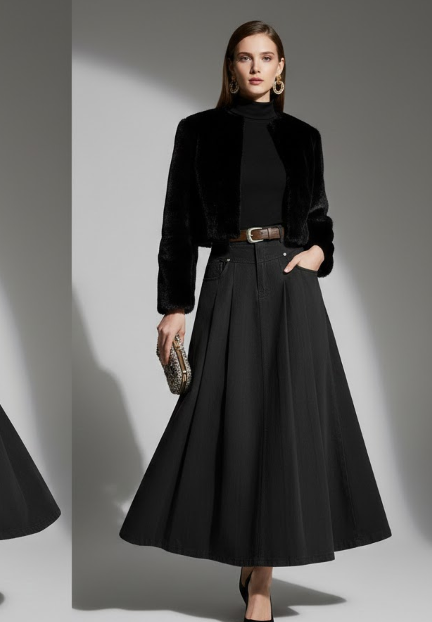 Jupe trapèze femme PLISSÉA