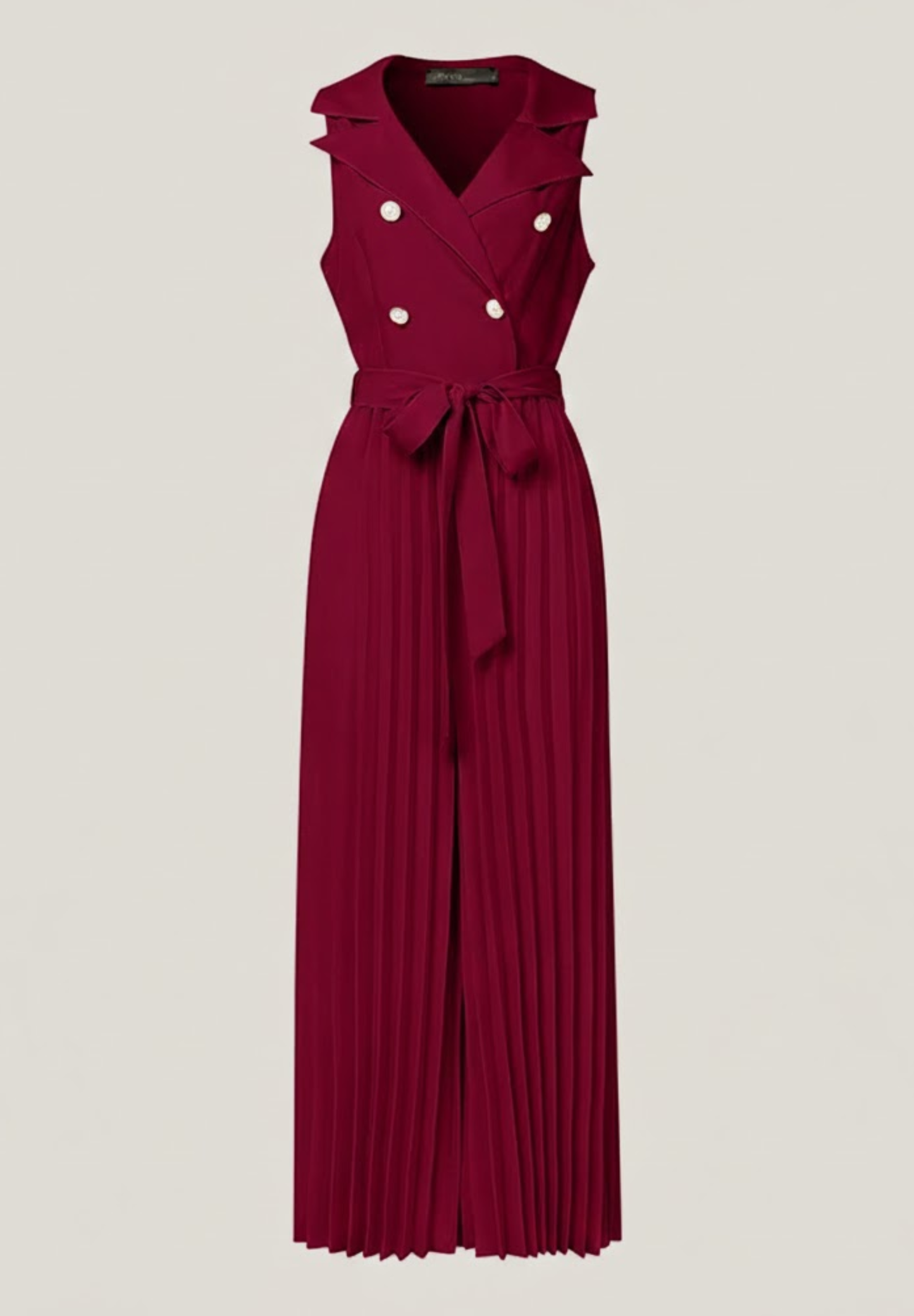 Combinaison plissée femme col en V