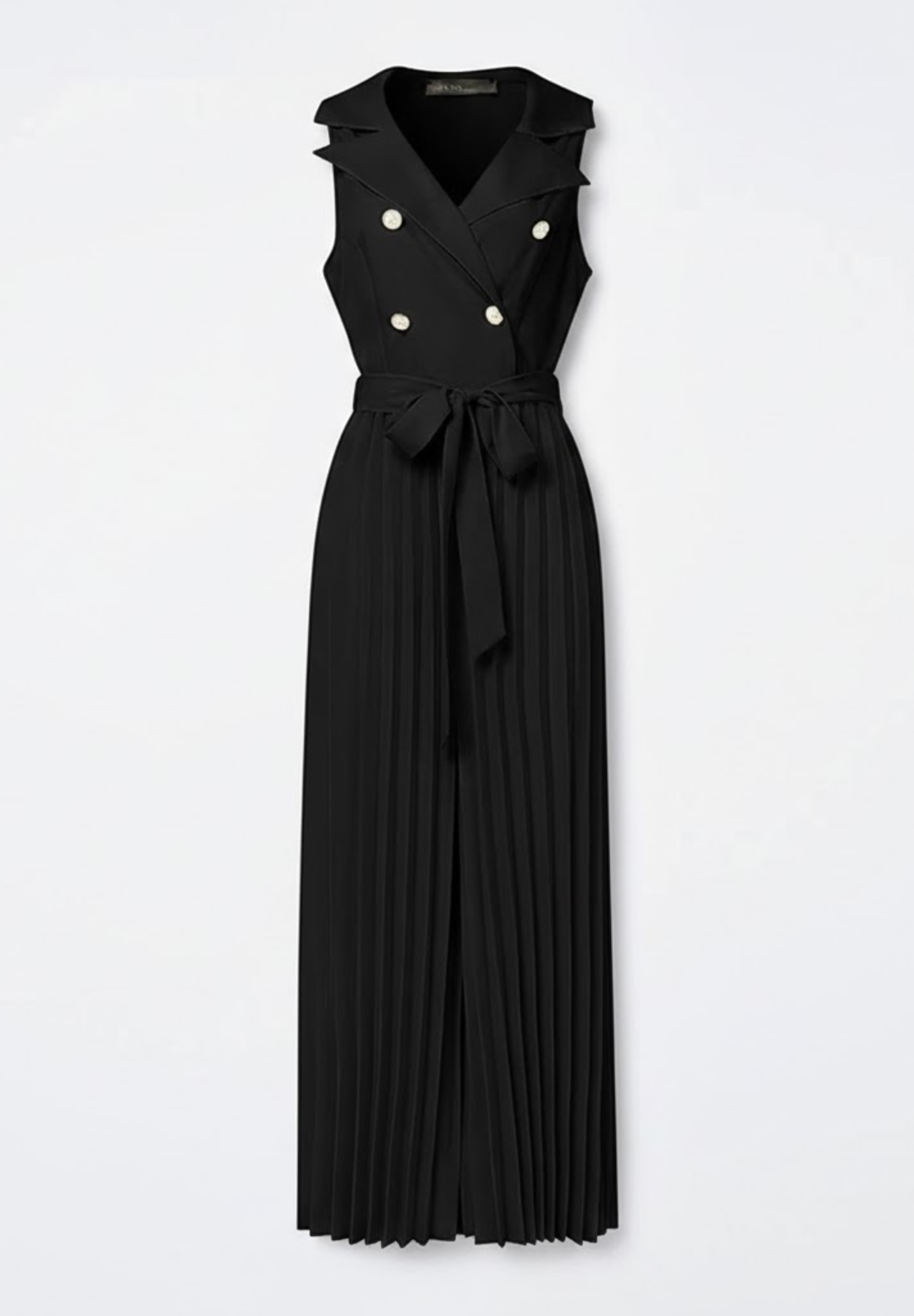 Combinaison plissée femme col en V