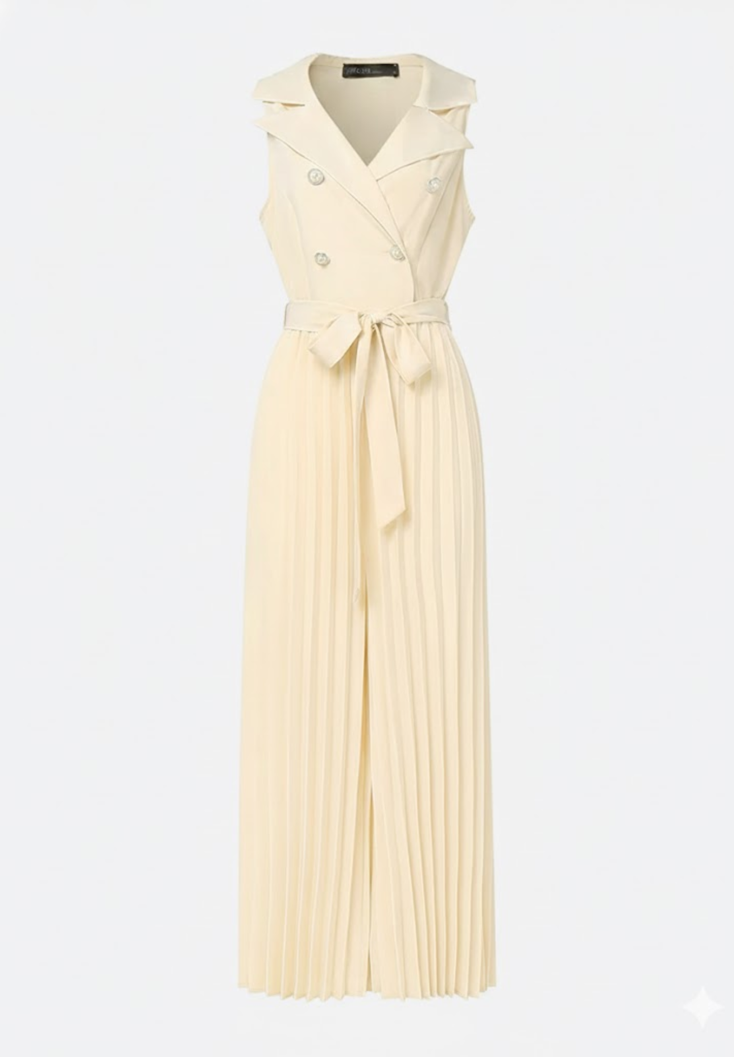 Combinaison plissée femme col en V