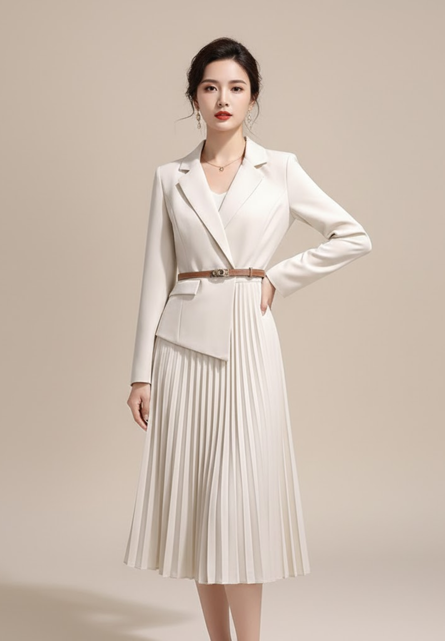 Robe plissée modèle #COSTUME