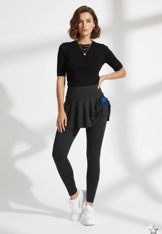 Jupe-short de golf, tennis plissée