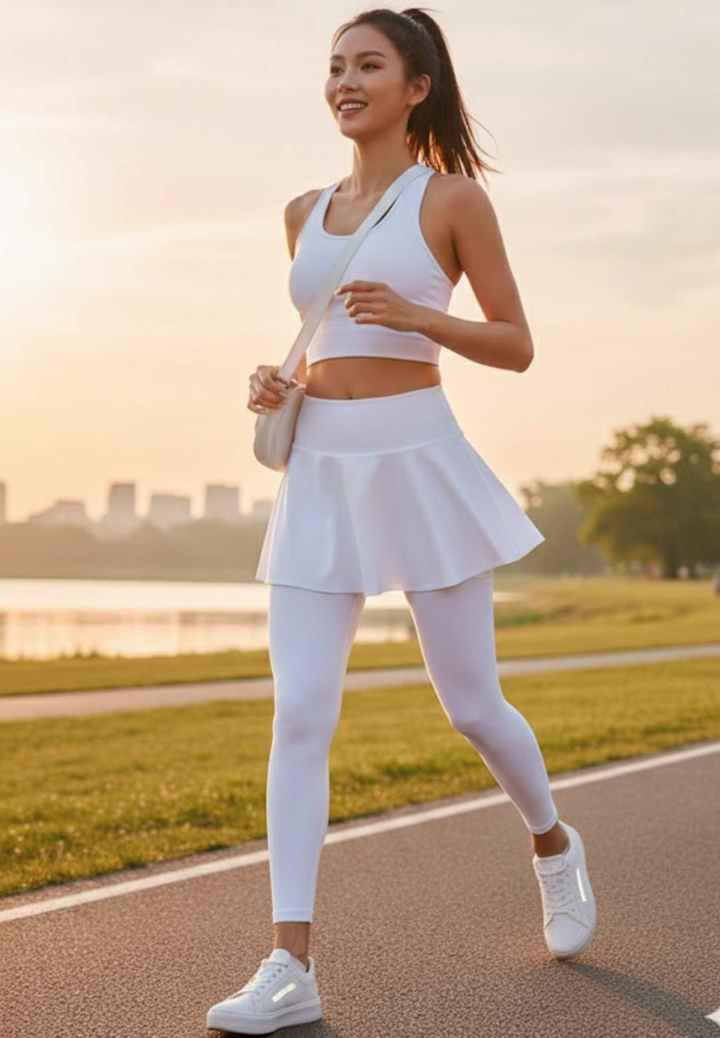 Jupe-short de golf, tennis plissée