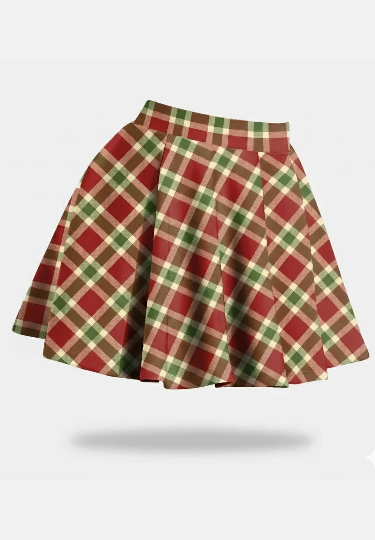 Jupe courte plissé à carreaux