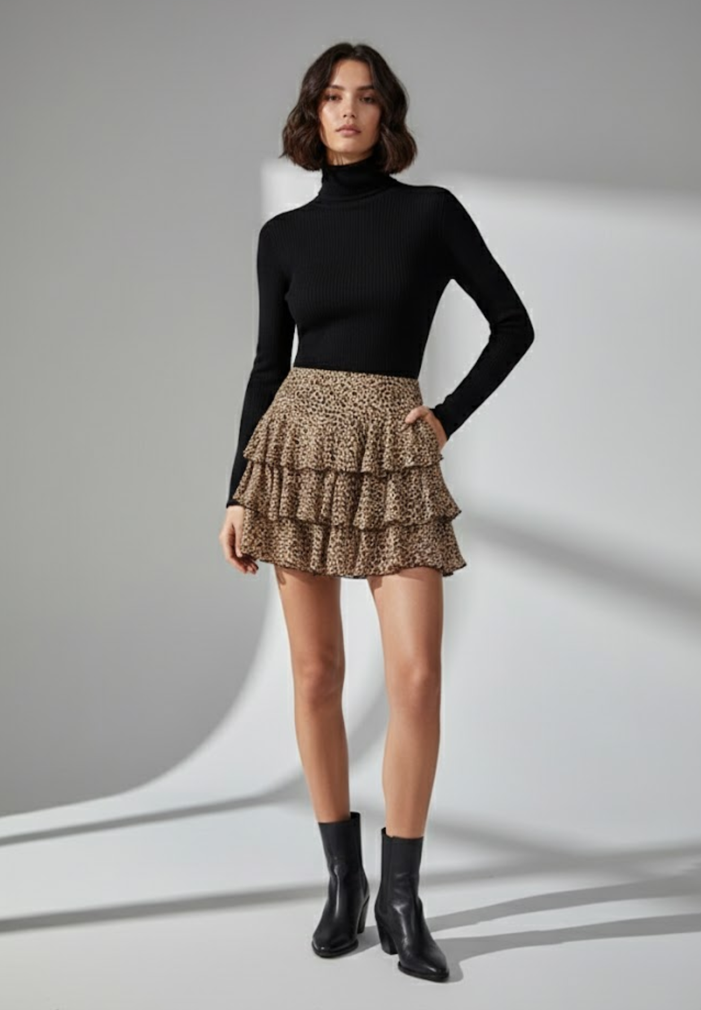 Jupe culotte plissée