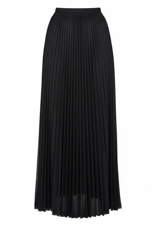 Jupe longue plissée modèle #Métallique