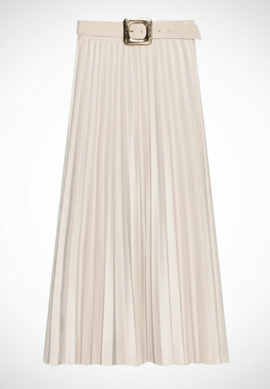 Jupe midi plissée