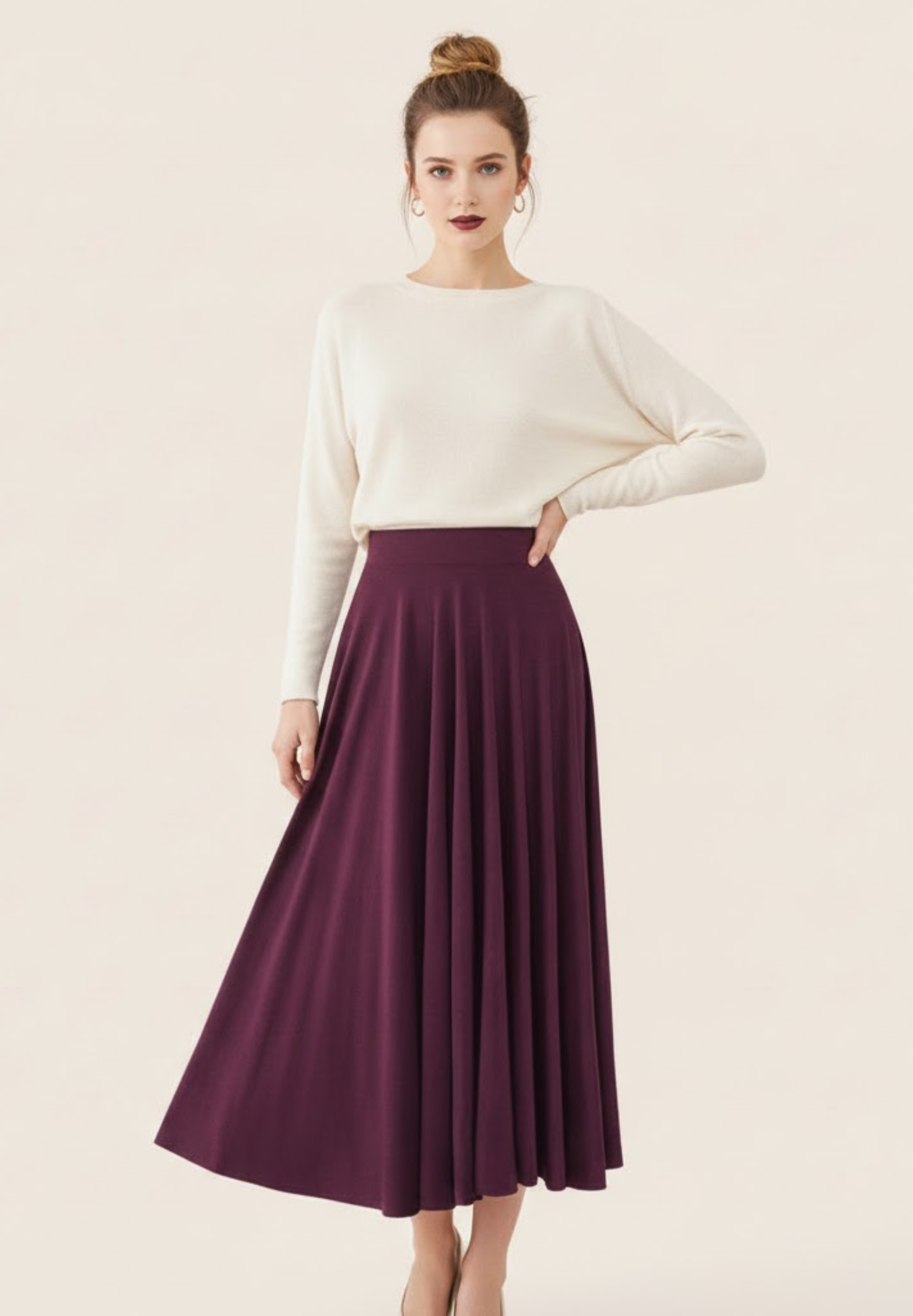Jupe crayon taille haute