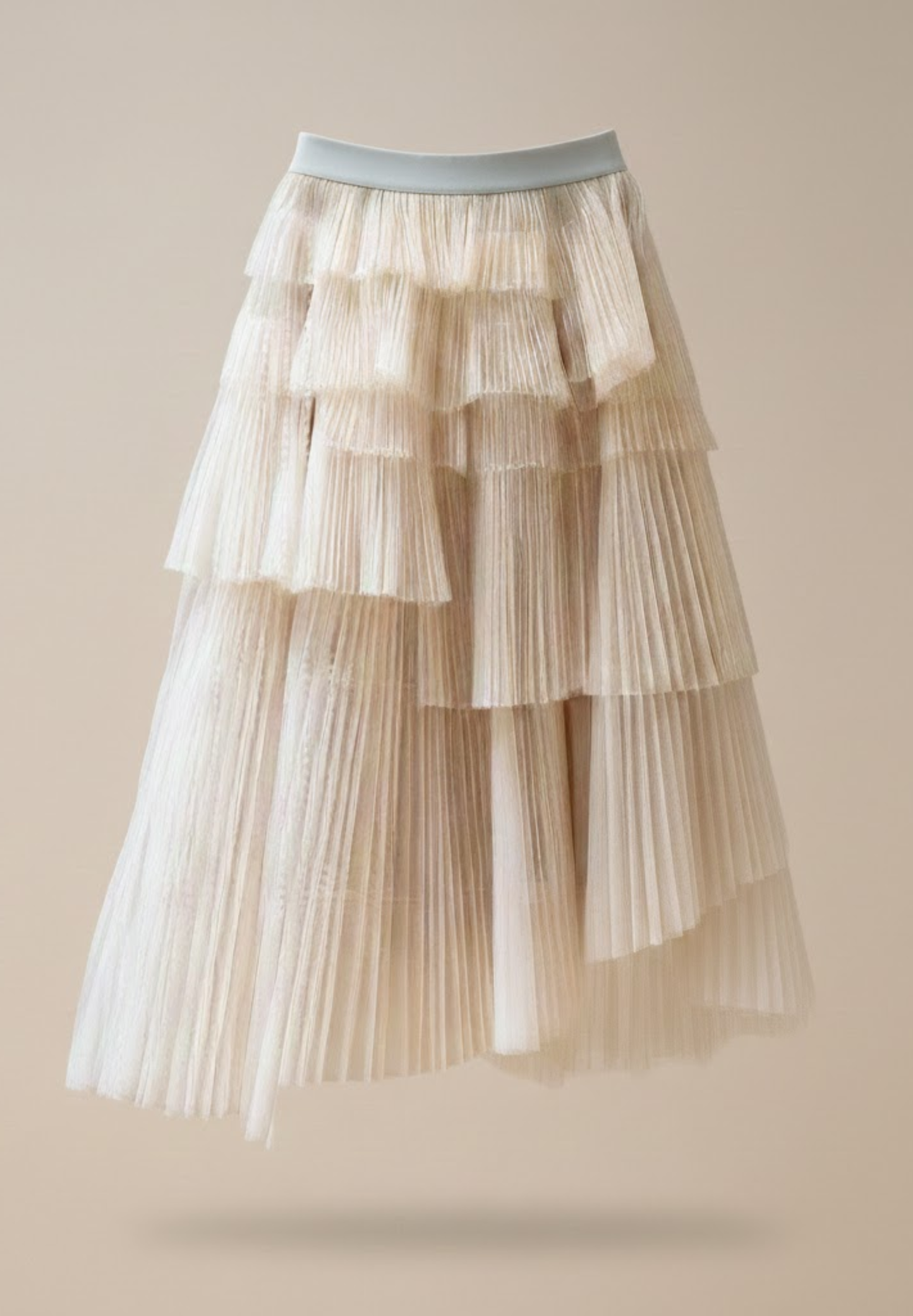 Robe mi-longue  jupe plissée