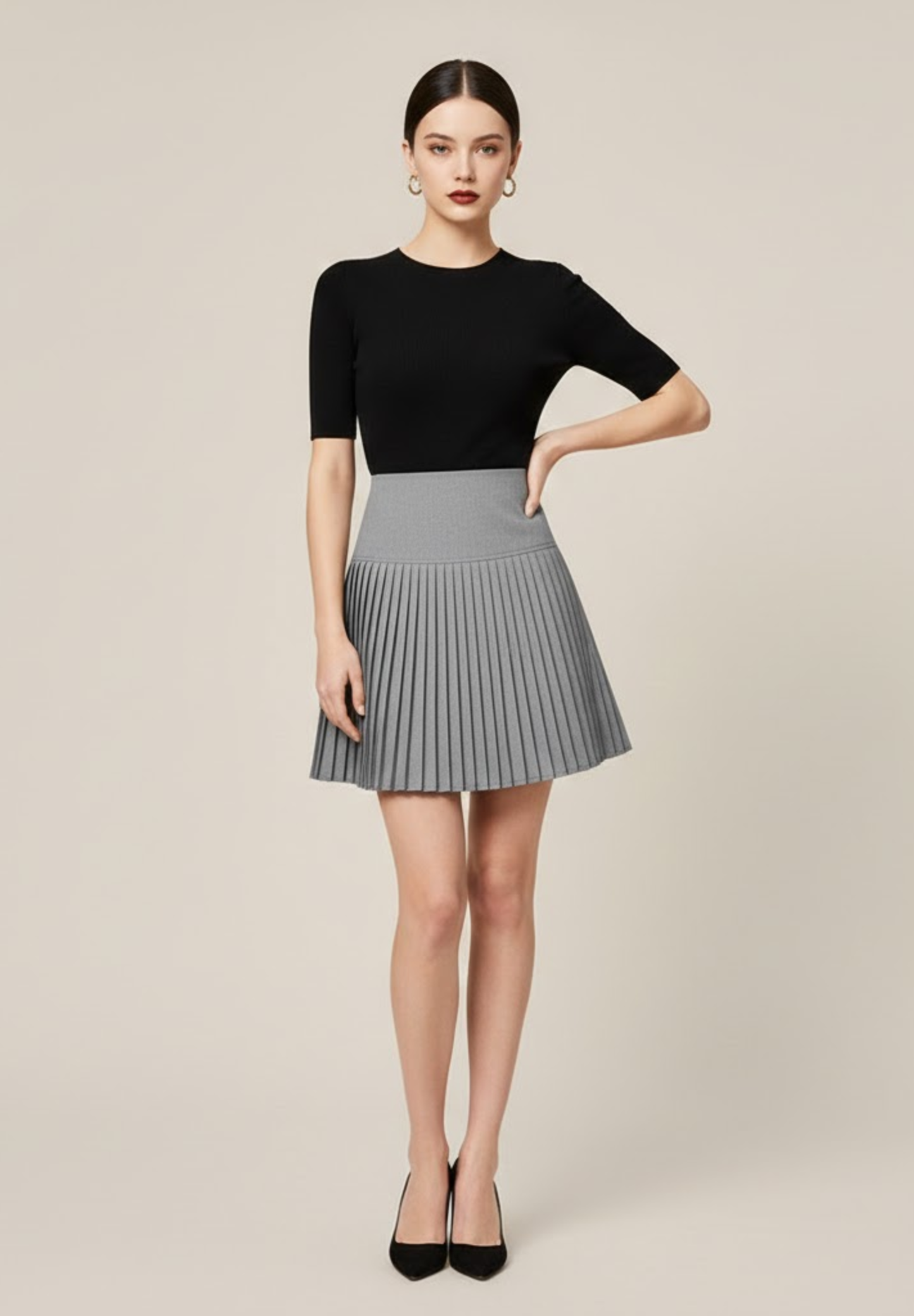 Jupe plissée courte #iconique