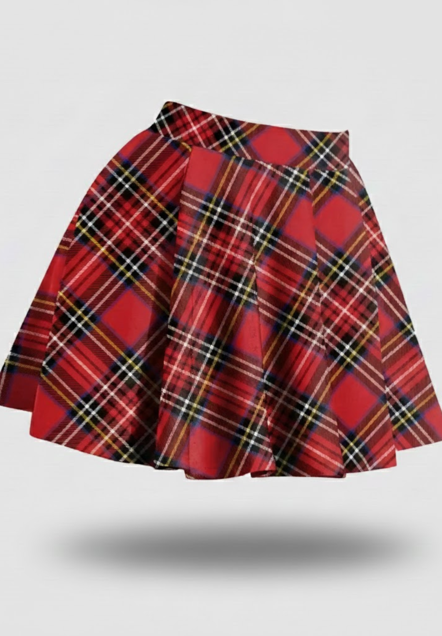 Jupe courte plissé à carreaux