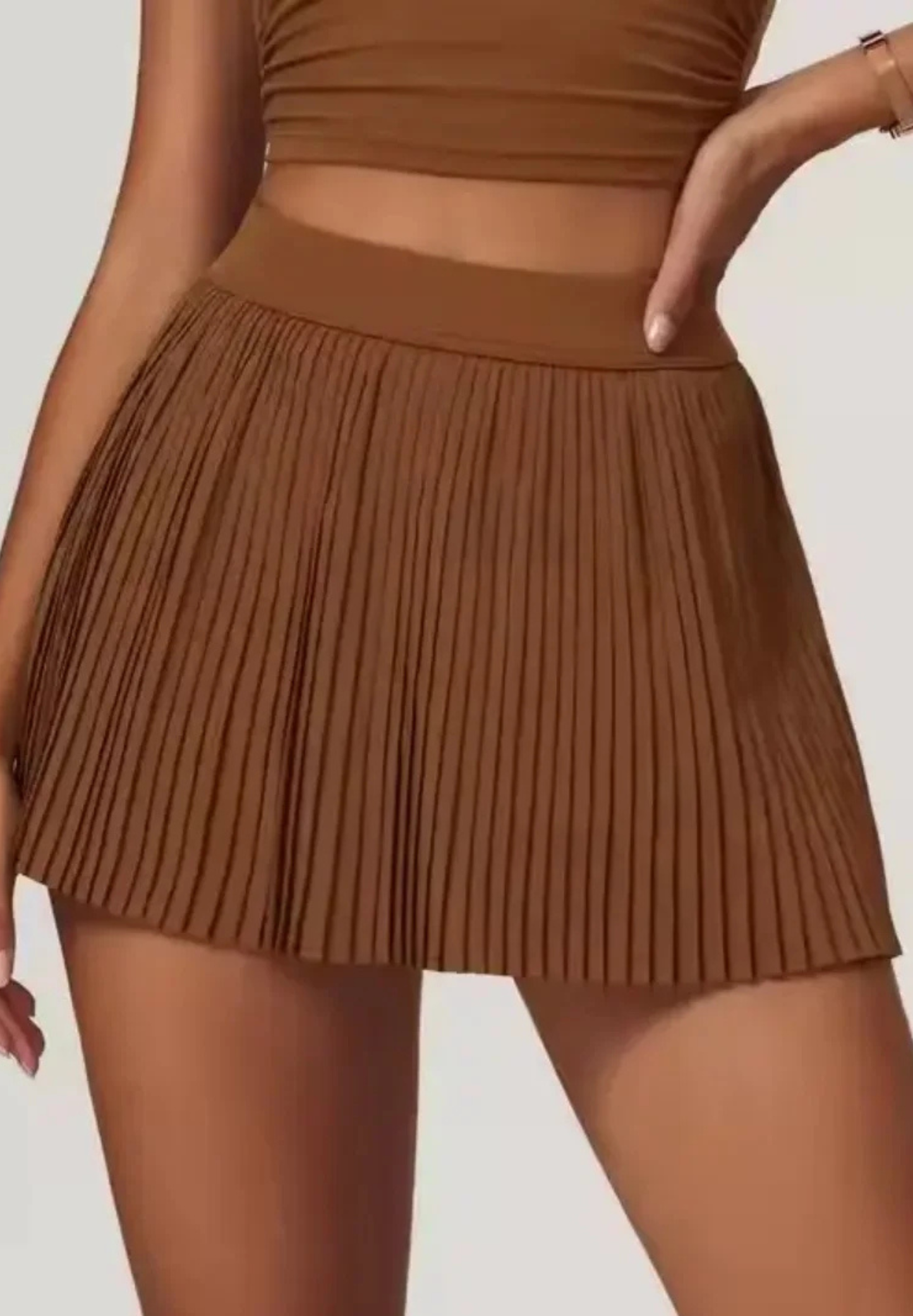 Jupe plissée de golf et de tennis 2 en 1 modèle #poche intérieure
