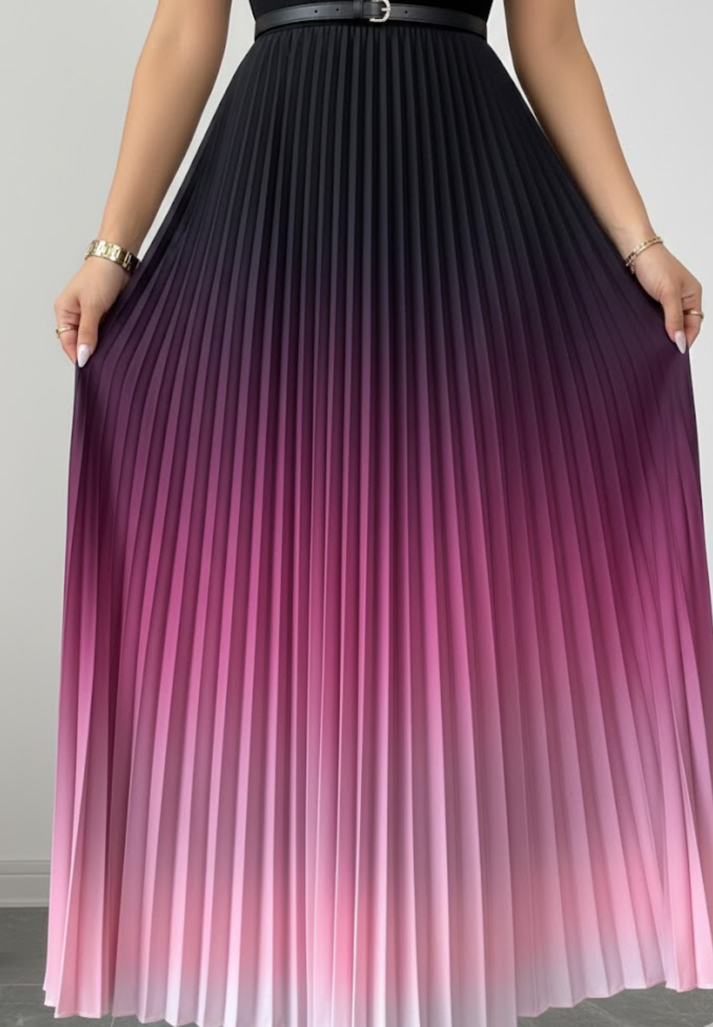 Robe sans manche confortable plissée