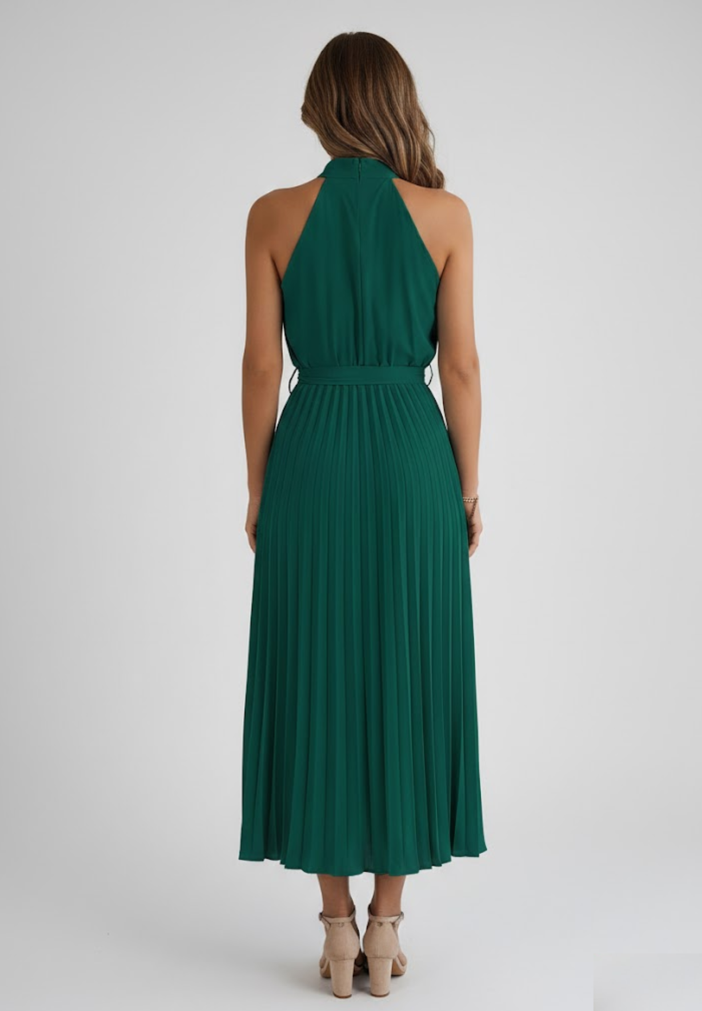 Robes mi-longues plissée