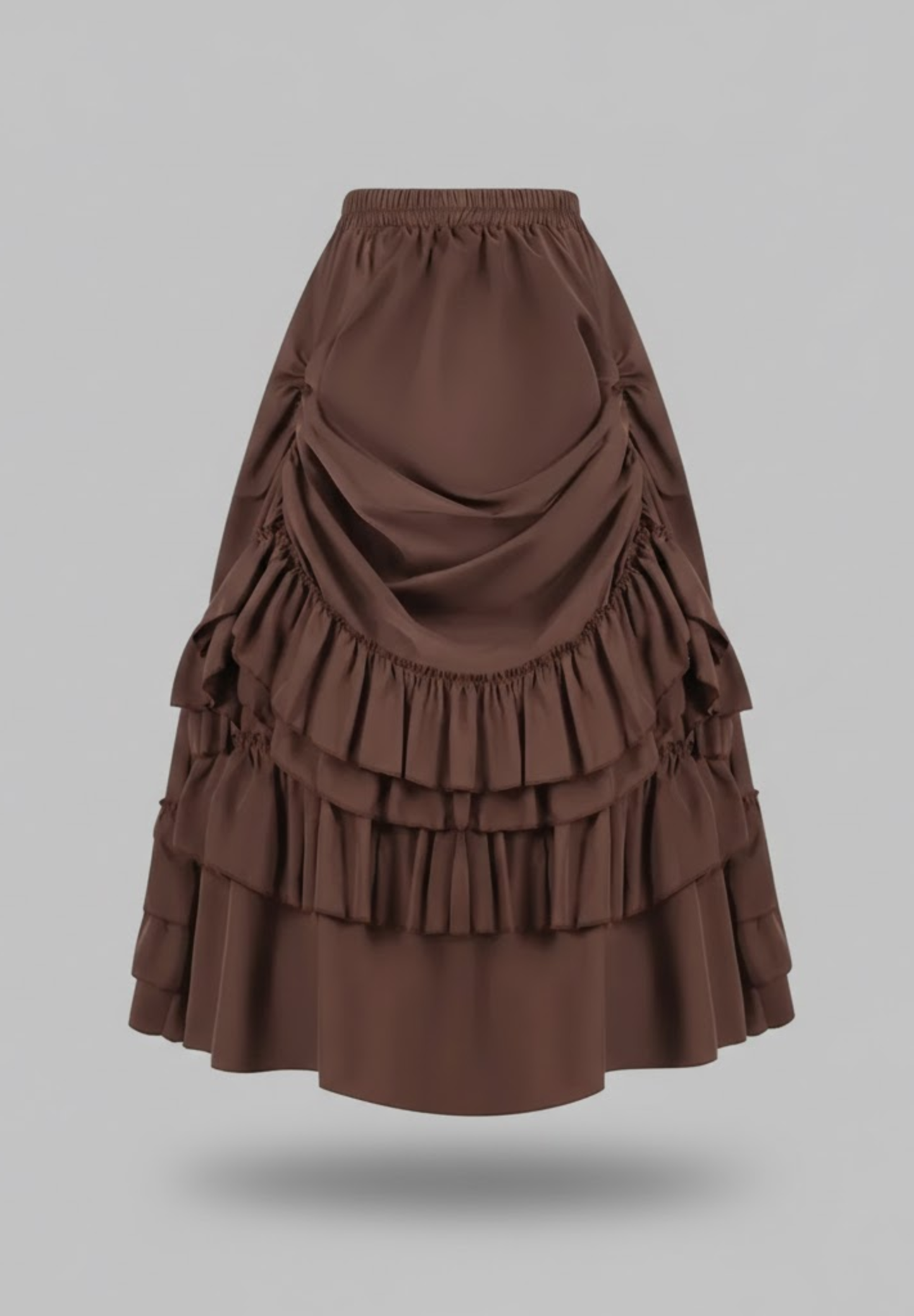 Jupe crayon taille haute plissée