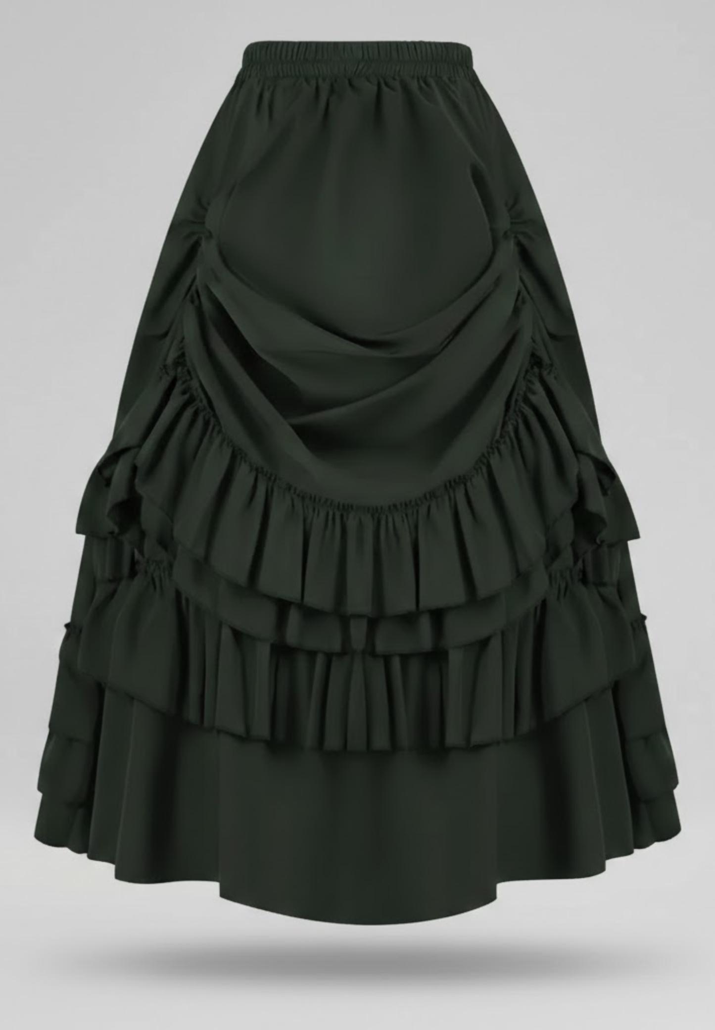 Jupe crayon taille haute plissée