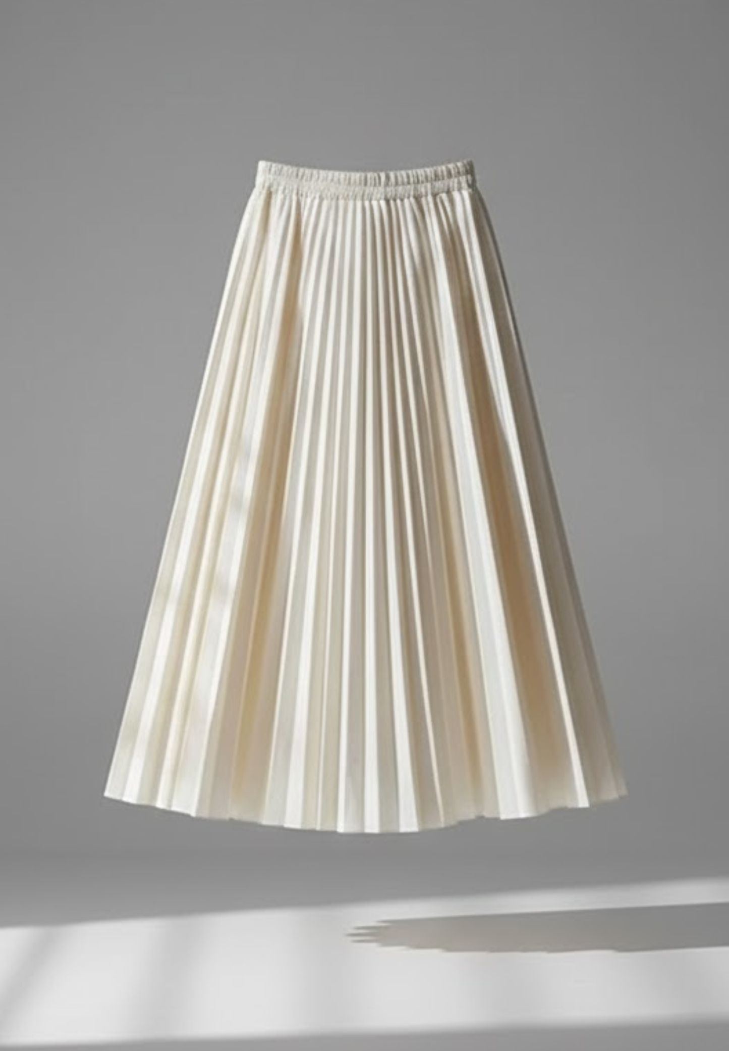 Jupe en cuir plissée