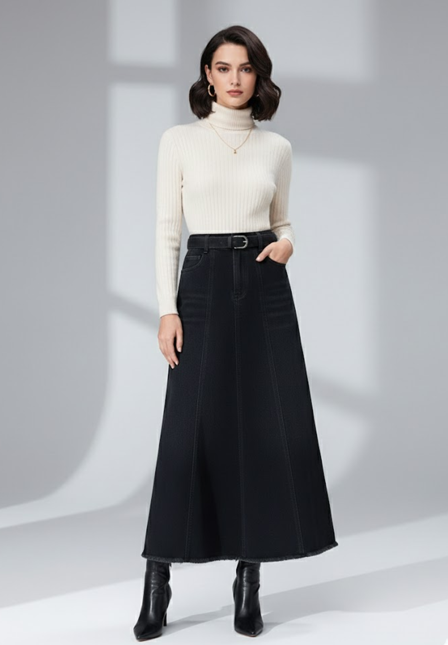 Jupe femme jean Plisséa