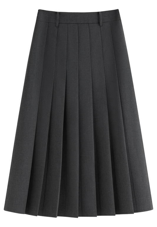 Jupe évasée plissée