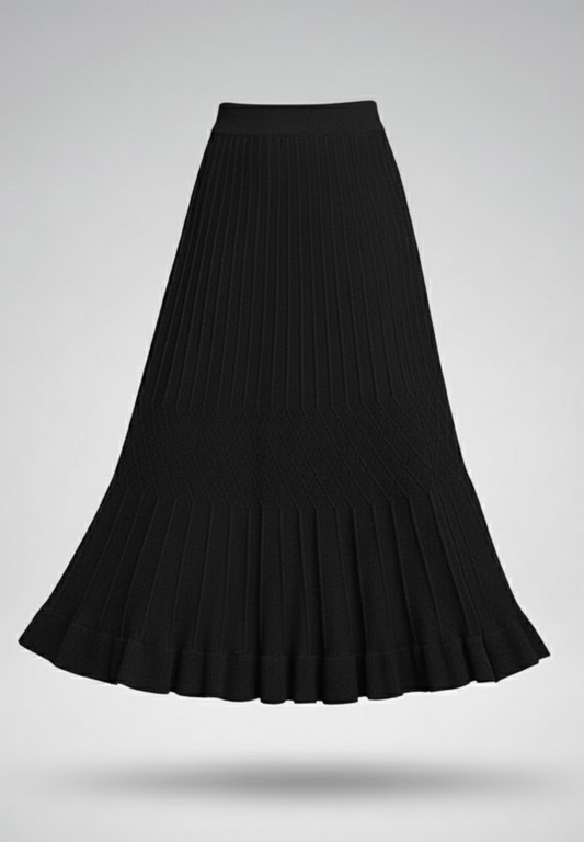 Jupe longue plissée hiver