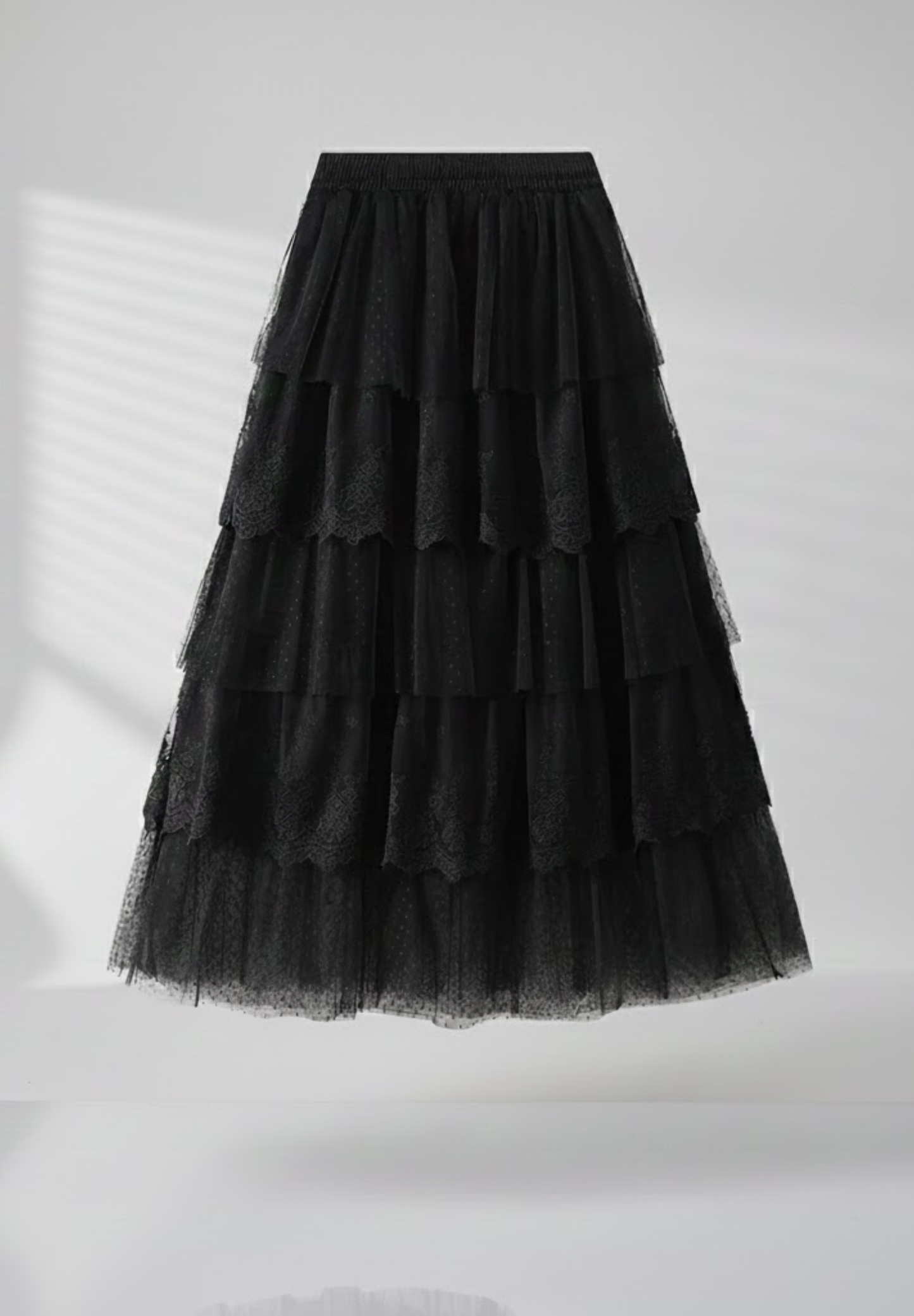 Jupe mi longue plissée