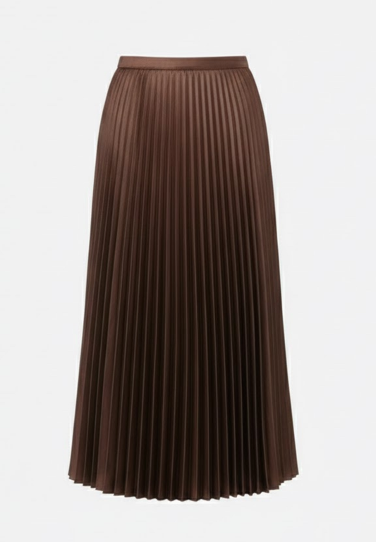 Jupe mi longue plissée
